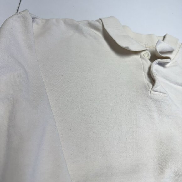 Vintage 90s Army Boy Sweatshirt Mens Large 22.5x21 White Collared - Picture 4 of 11